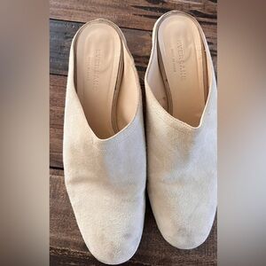 Everlane Women's Light Tan Suede Mules